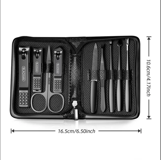 Premium 7-Piece Portable Manicure Kit – Travel-Friendly Nail Grooming Set